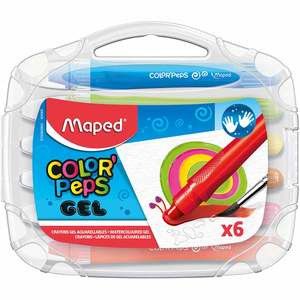 Κηρομπογιές Maped Gel (6 τμχ)