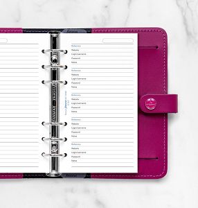 Αντ/κα χαρτιά Κωδικών Filofax