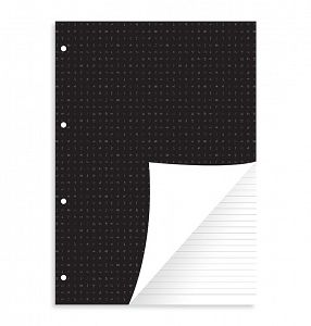 Λευκό ριγέ σημειωματάριο Filofax