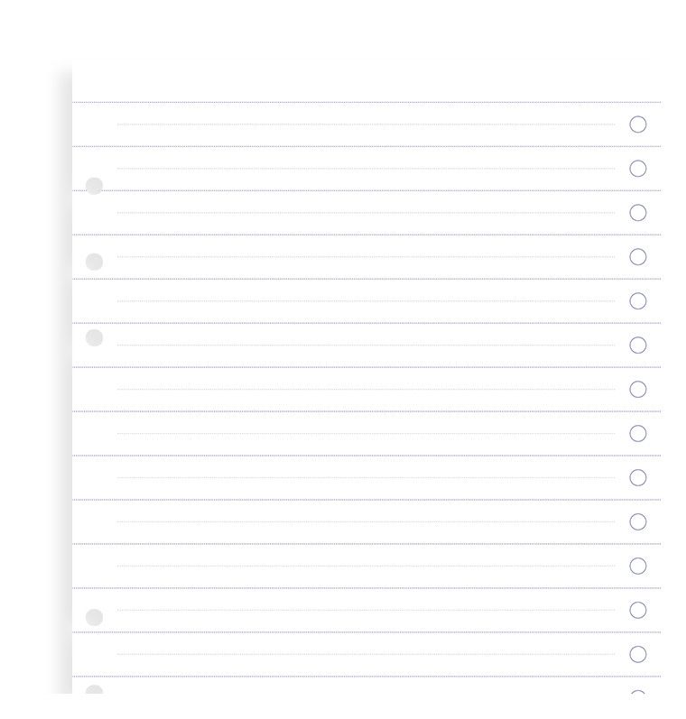 Clipbook Υπενθυμίσεις Filofax
